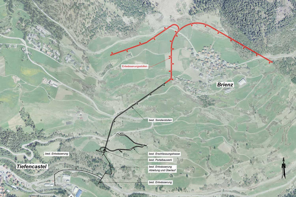 Brienz/Brinzauls GR, Entwässerungsstollen, HMQ AG