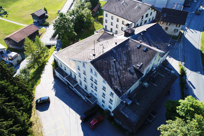 Sporthotel Krone, Aufnahme Dachhöhen