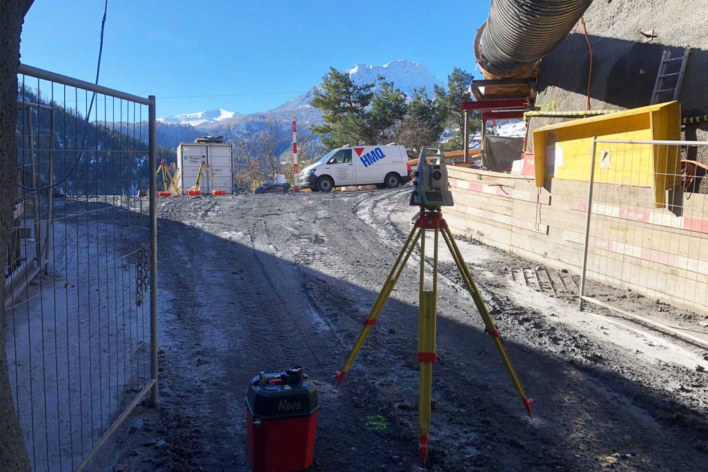 Brienz GR, Bauherrenvermessung Sondierstollen, HMQ AG