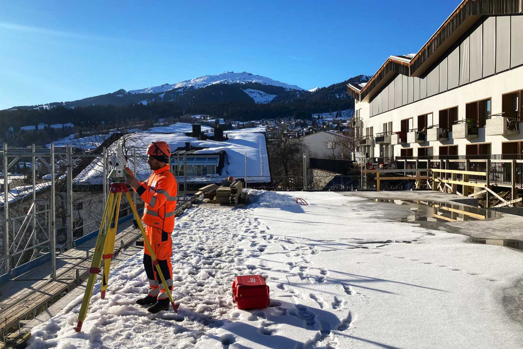Flims GR, Geländeaufnahmen Wohn- und Pflegeheim Plaids, HMQ AG