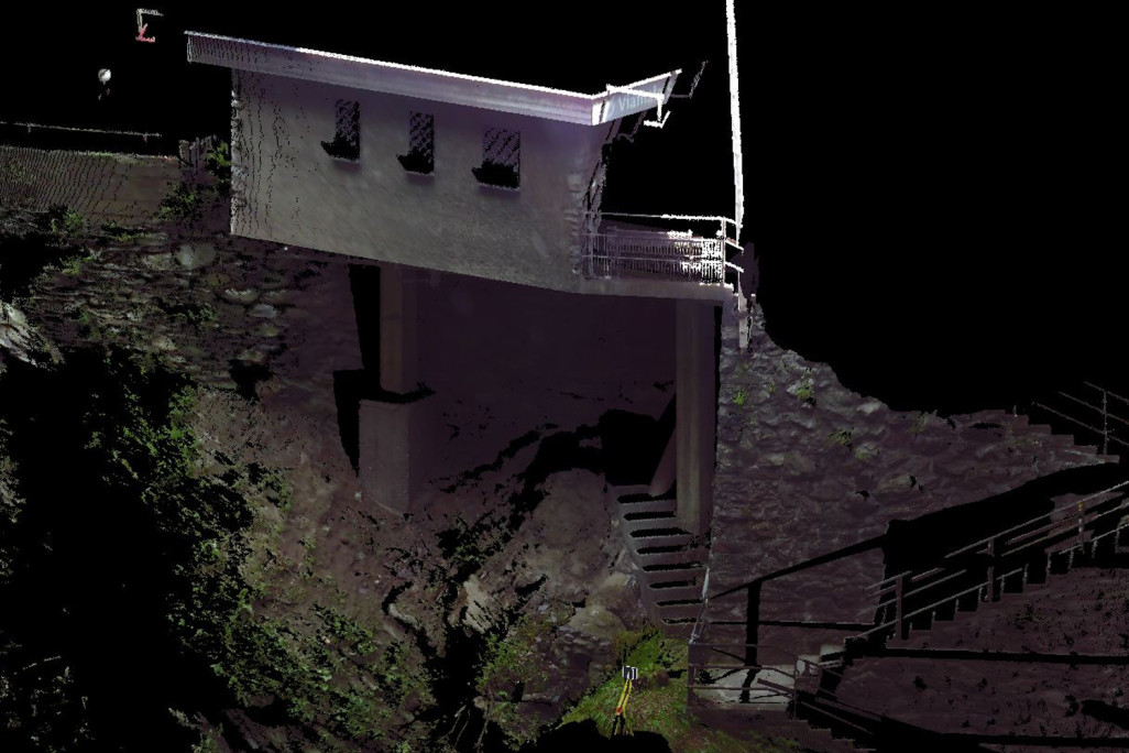 Punktwolke Eingang Viamala Schlucht
