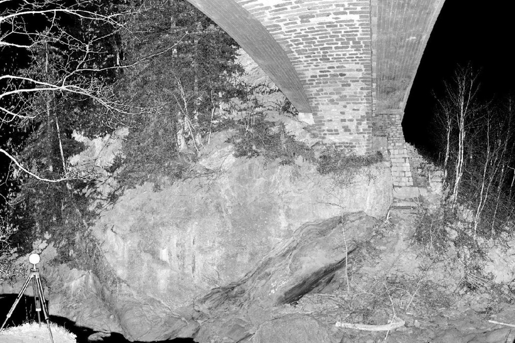 Lascerscanning Juliabrücke Tiefencastel GR