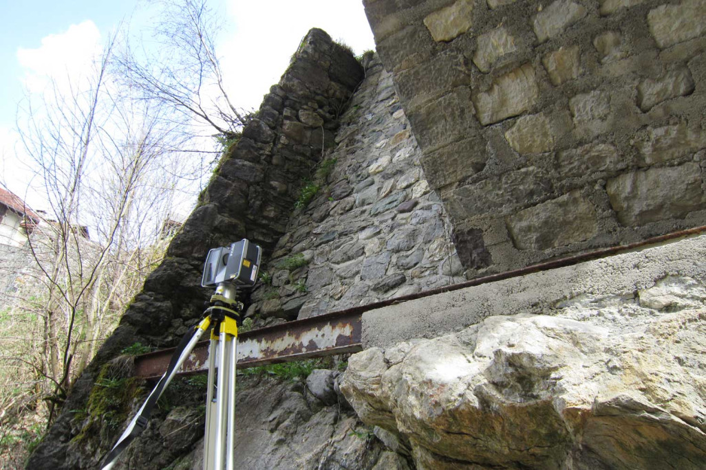 Lascerscanning Juliabrücke Tiefencastel GR