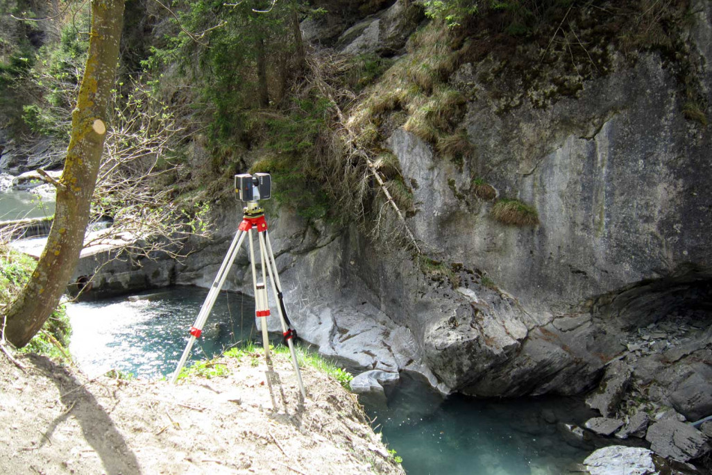 Lascerscanning Juliabrücke Tiefencastel GR