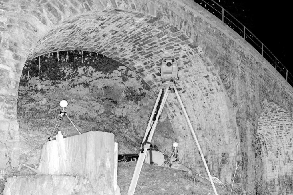 3D-Laserscann Lehnenviadukt RhB