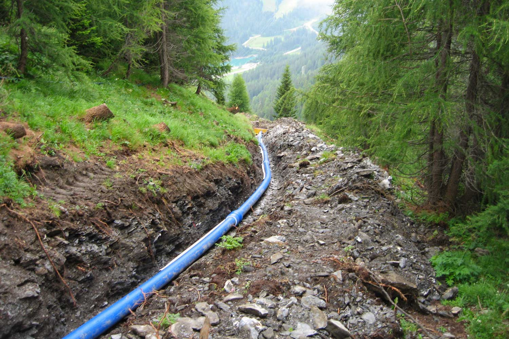 Vermessung Leitung Sufers