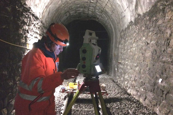 Glatscheras Tunnel RhB