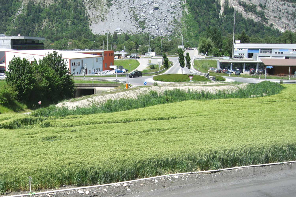 Geländeaufnahmen HMQ AG, Italienische Strasse Domat/Ems