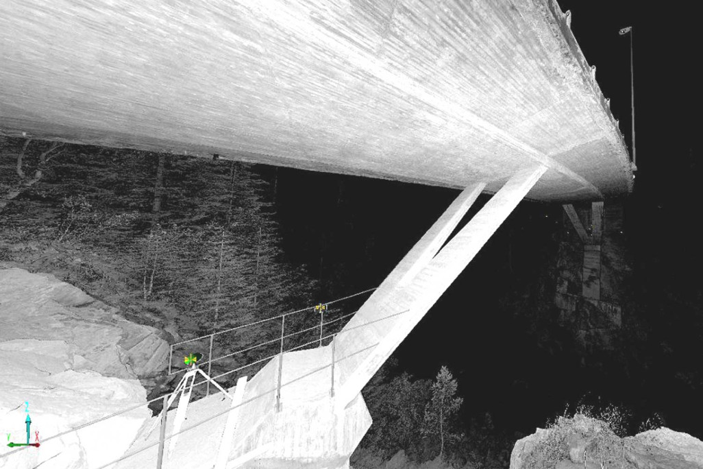 3D Laserscanning HMQ AG, Averserrheinbrücke