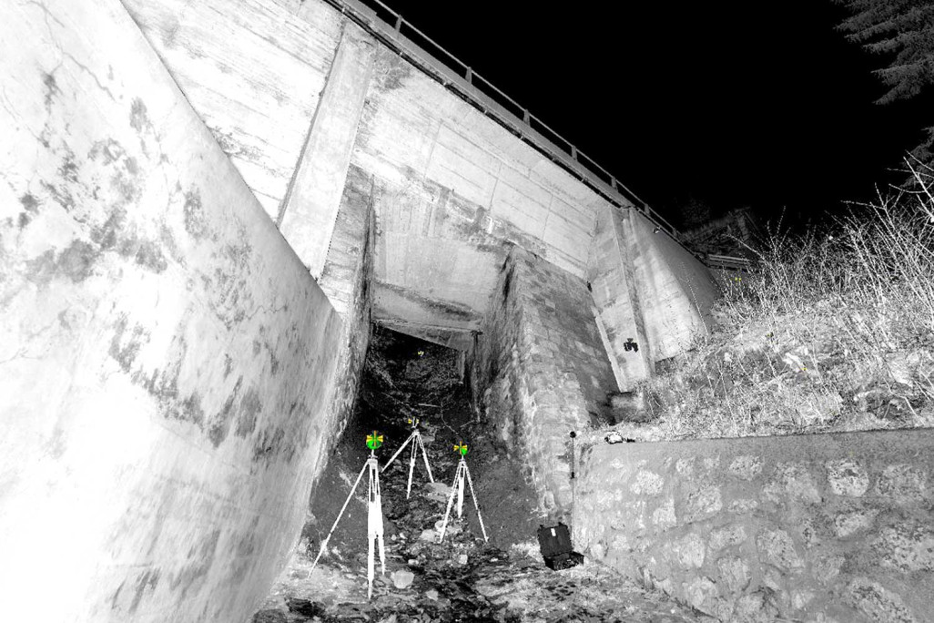 Laserscanning HMQ AG Bulletobelbrücke Mutten