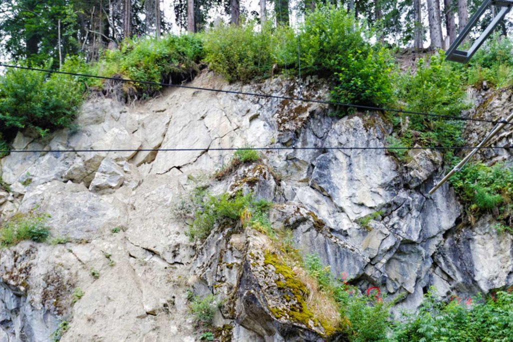Vermessung HMQ AG, Felsaufnahmen Klosters