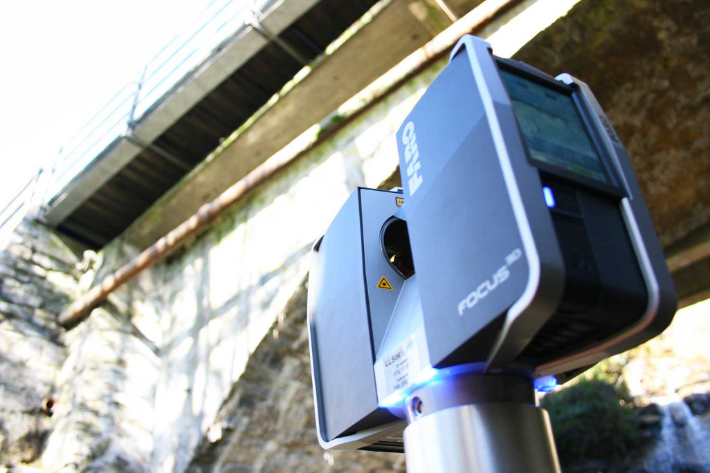 Laserscanning HMQ AG, Brücke Trin Mulin