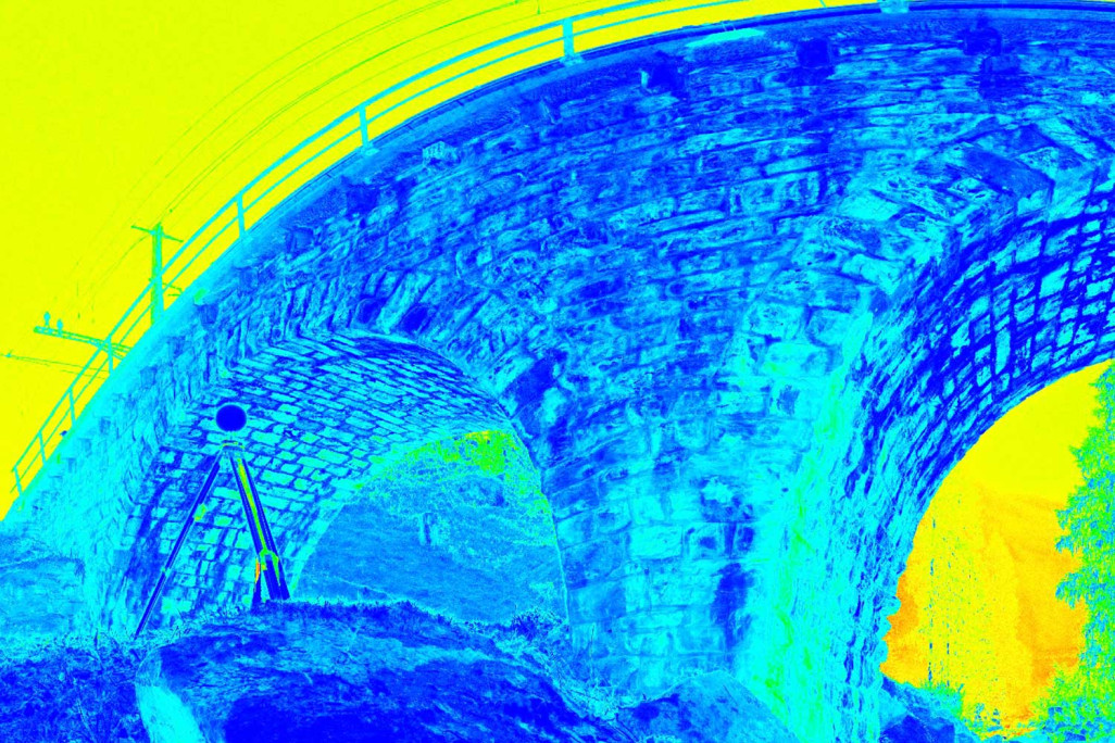 Laserscanning HMQ AG RhB Viadukt Bergün