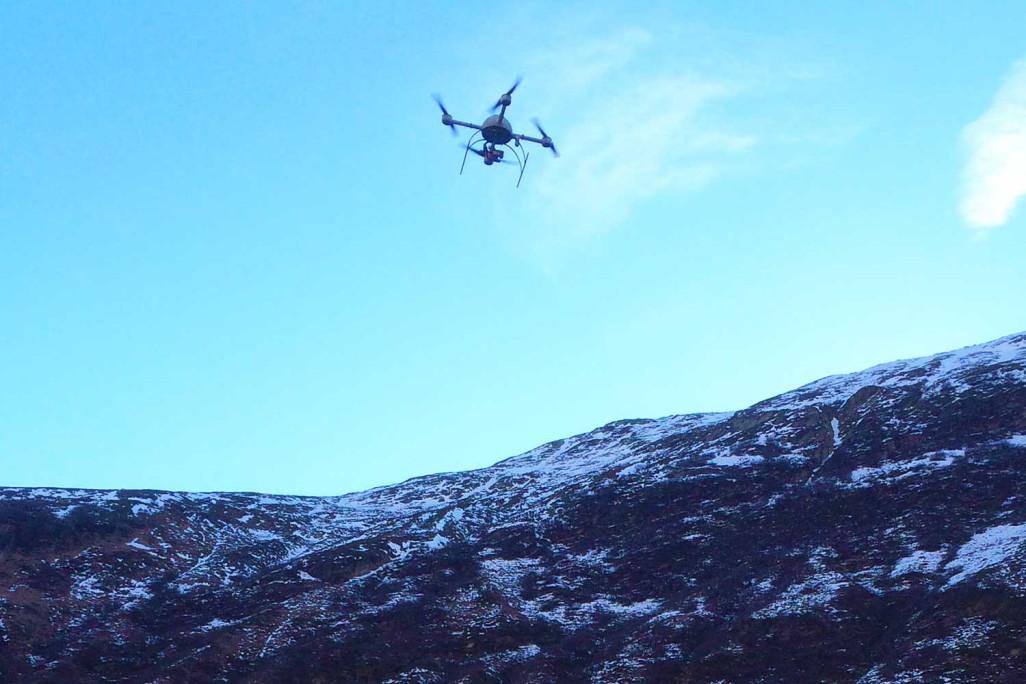 Drohenflug Digitales Geländemodell