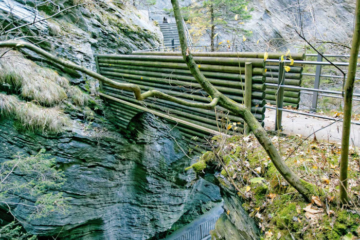Holzbrücke Viamalaschlucht
