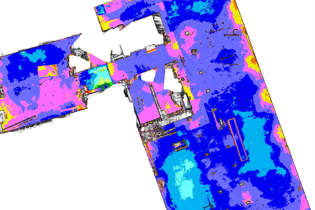 Ebenheitsanalyse aus 3D-Laserscanning, HMQ AG