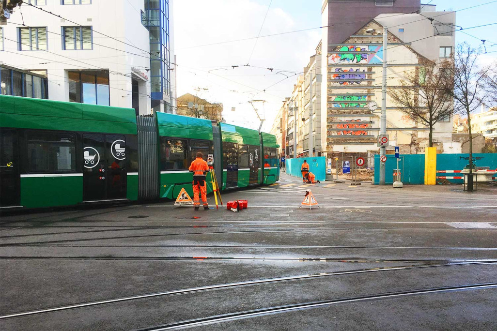 Basel, Claraturm, Überwachung Tramgleise, HMQ AG