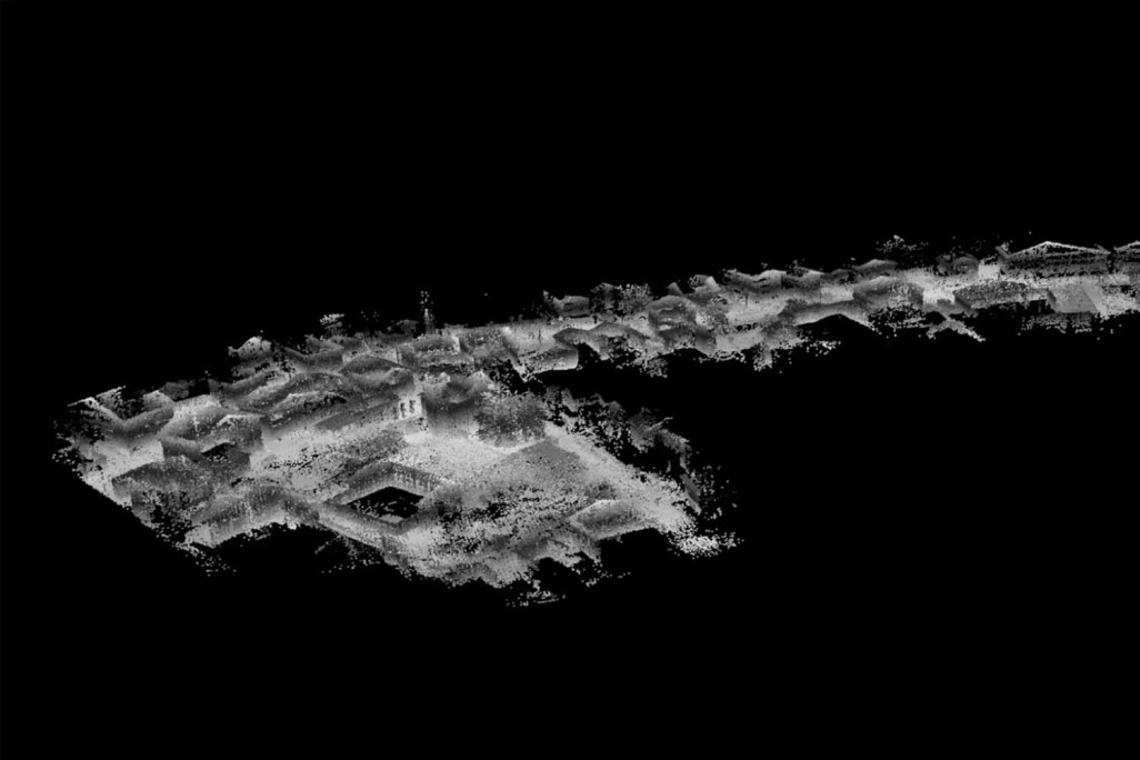Mobile Mapping HMQ AG, Punktwolke, Mobiles Laserscanning, Flims, Via Nova