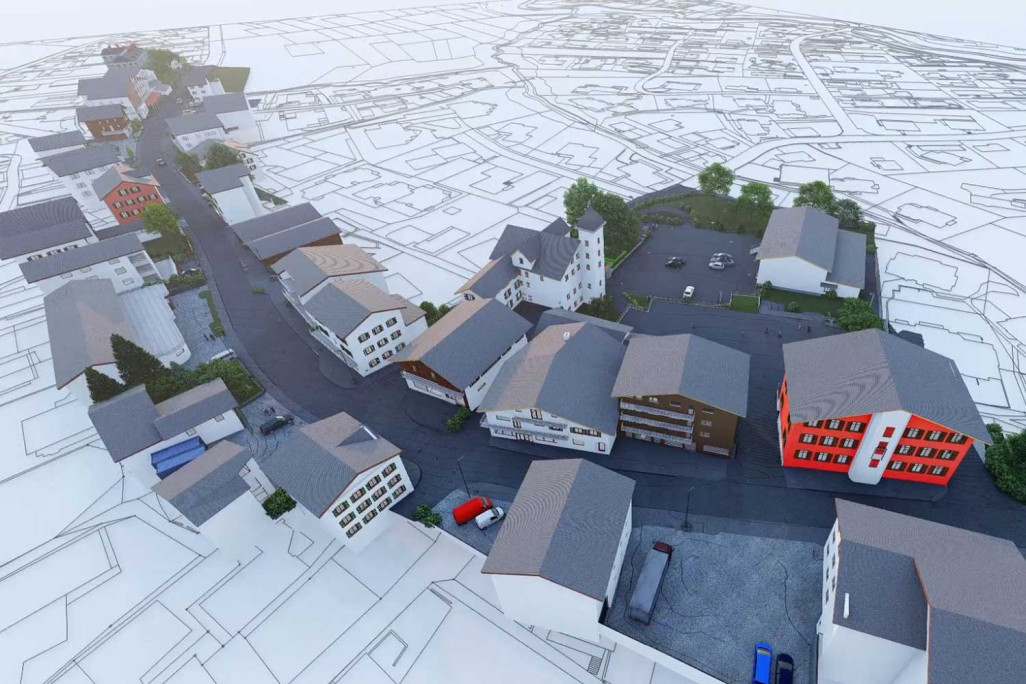 Mobile Mapping HMQ AG, Visualisierung Strassenraum, Flims