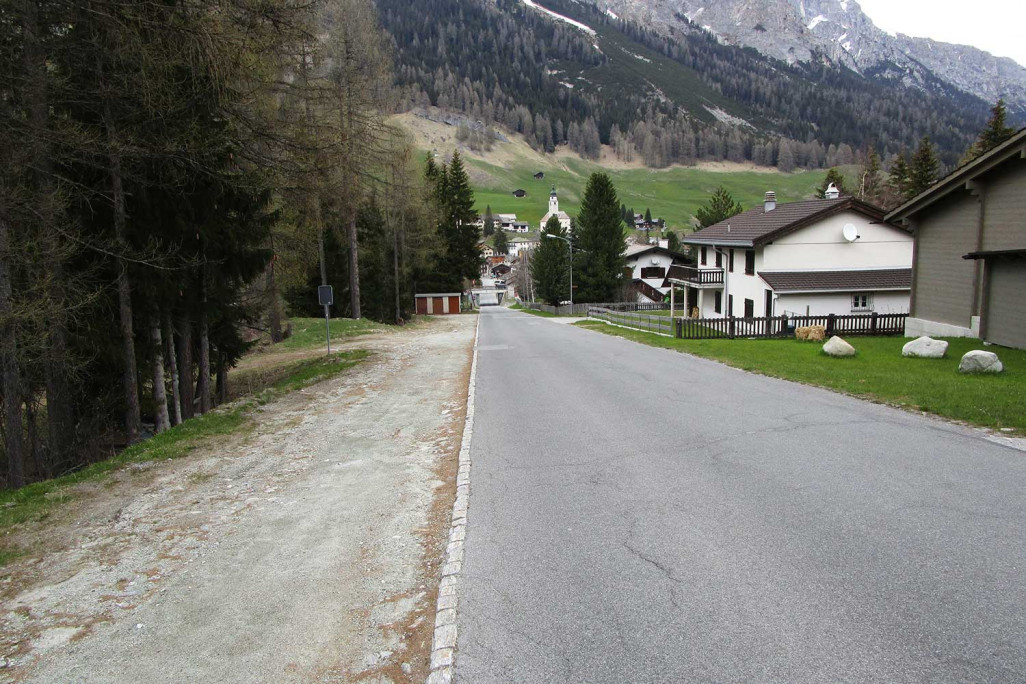 Splügenpassstrasse, Situationsplan mit Höhenkurven, HMQ AG